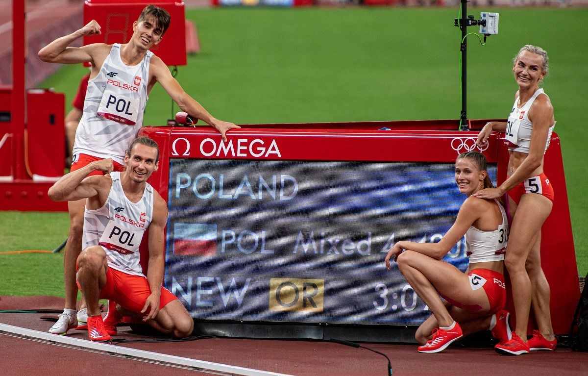 Złoto polskiej sztafety mieszanej 4x400 metrów w Tokio.