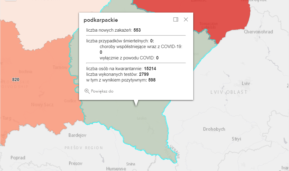 Zakażenia koronawirusem na Podkarpaciu [niedziela - 7 listopada] - Zdjęcie główne