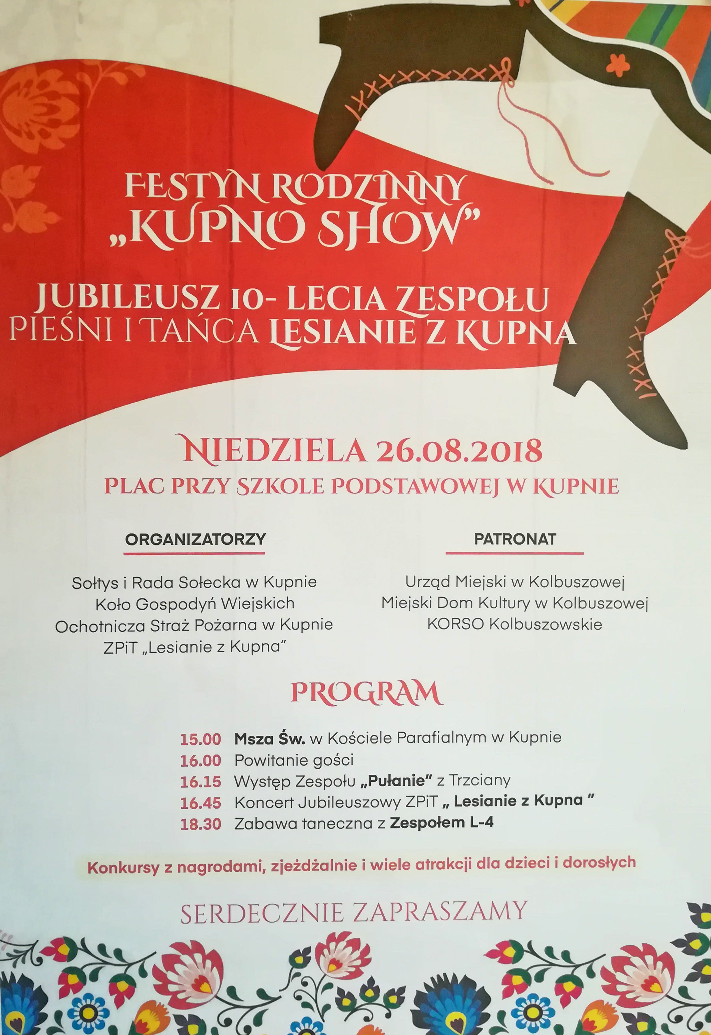 Kupno Show 2018 z jubileuszem Zespołu Pieśni i Tańca Lesianie. Mamy program imprezy - Zdjęcie główne