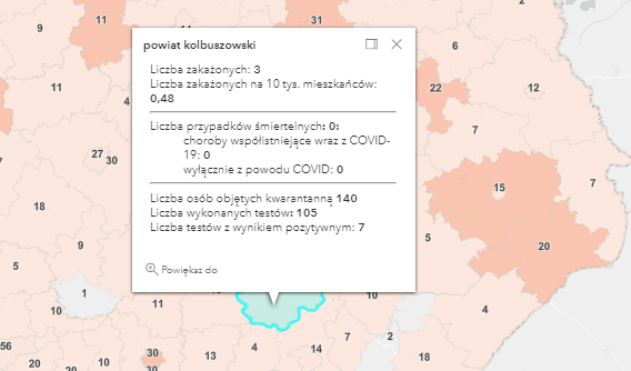 Sytuacja w powiecie kolbuszowskim - 30 kwietnia 2021.