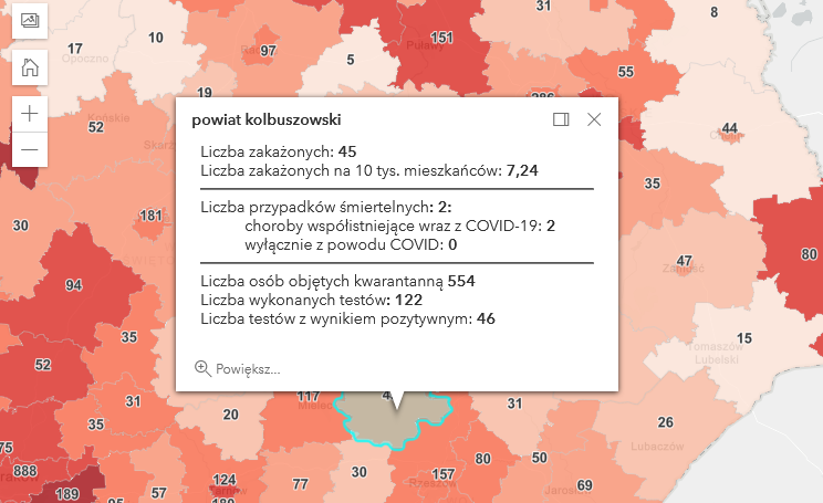 Skok zakażeń Covid-19 i śmierć w powiecie kolbuszowskim [czwartek - 1 kwietnia] - Zdjęcie główne