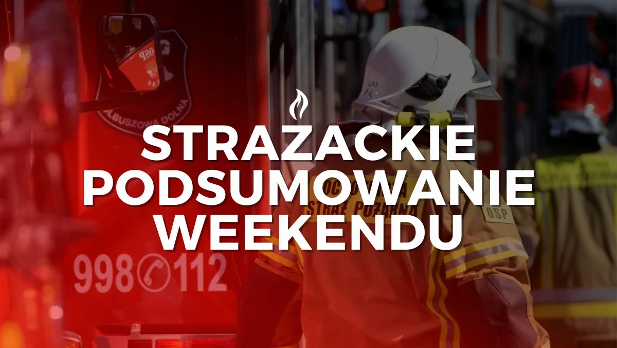 Kamień na drodze, pożar i pomoc pogotowiu. Strażacy z Kolbuszowej podsumowali weekend - Zdjęcie główne