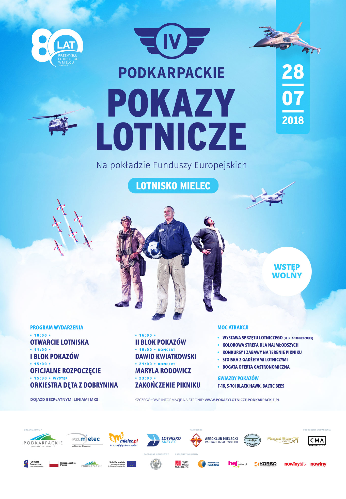 Pokazy lotnicze 2018 w Mielcu [PROGRAM, JAK DOJECHAĆ, KONCERTY] - Zdjęcie główne