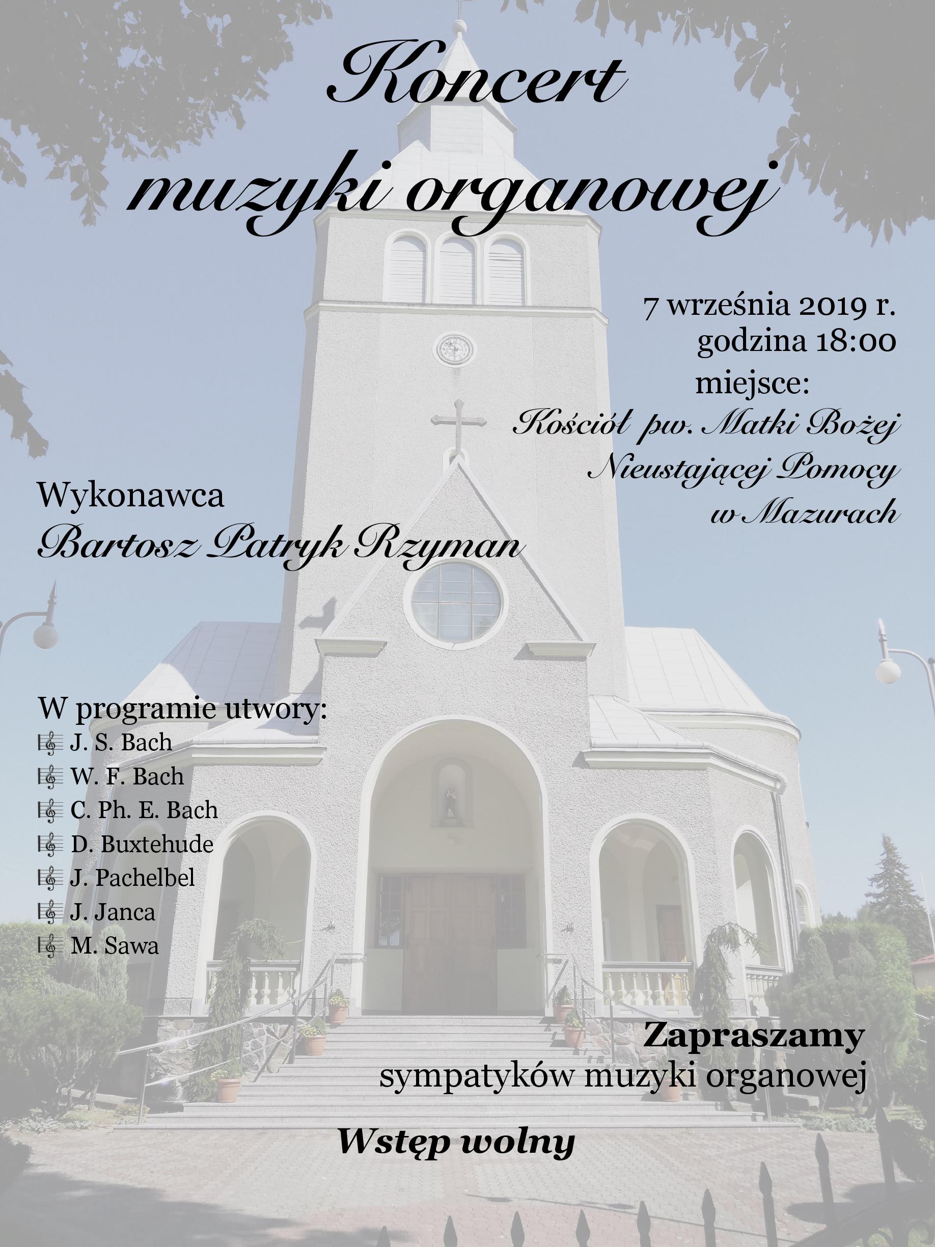 Koncert muzyki organowej w Mazurach. To już w tę sobotę!  - Zdjęcie główne