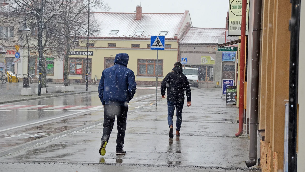 Pierwszy śnieg w Kolbuszowej