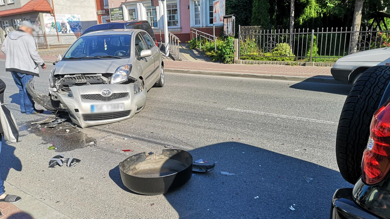 Stłuczka na ul. Obrońców Pokoju w K