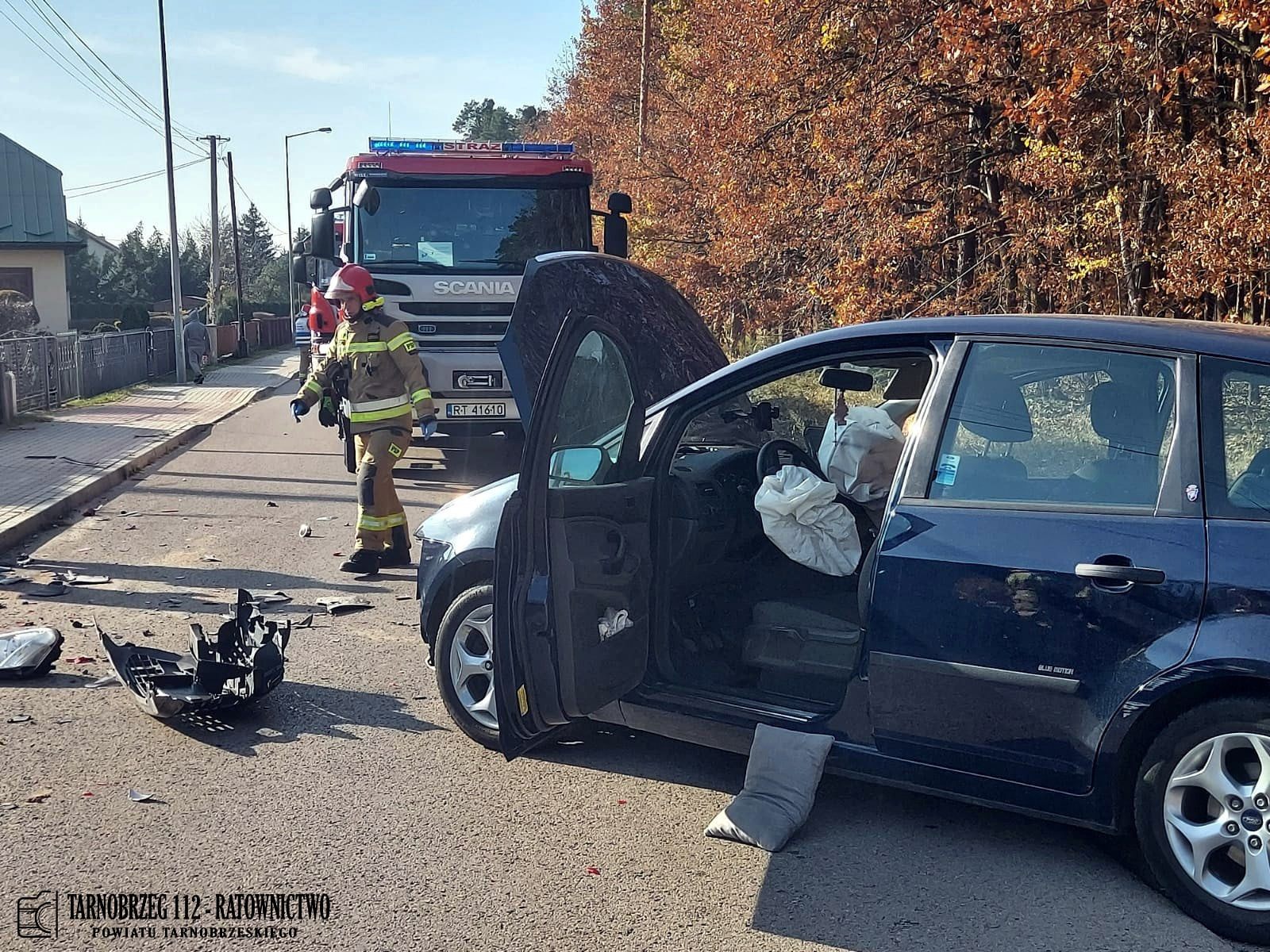 Wypadek w Nowej Dębie