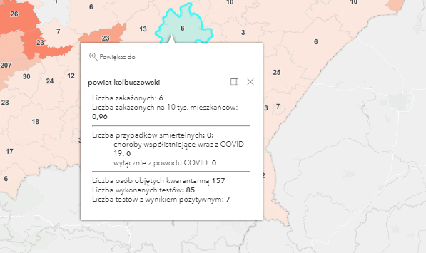 Sytuacja w powiecie kolbuszowskim - 28 kwietnia