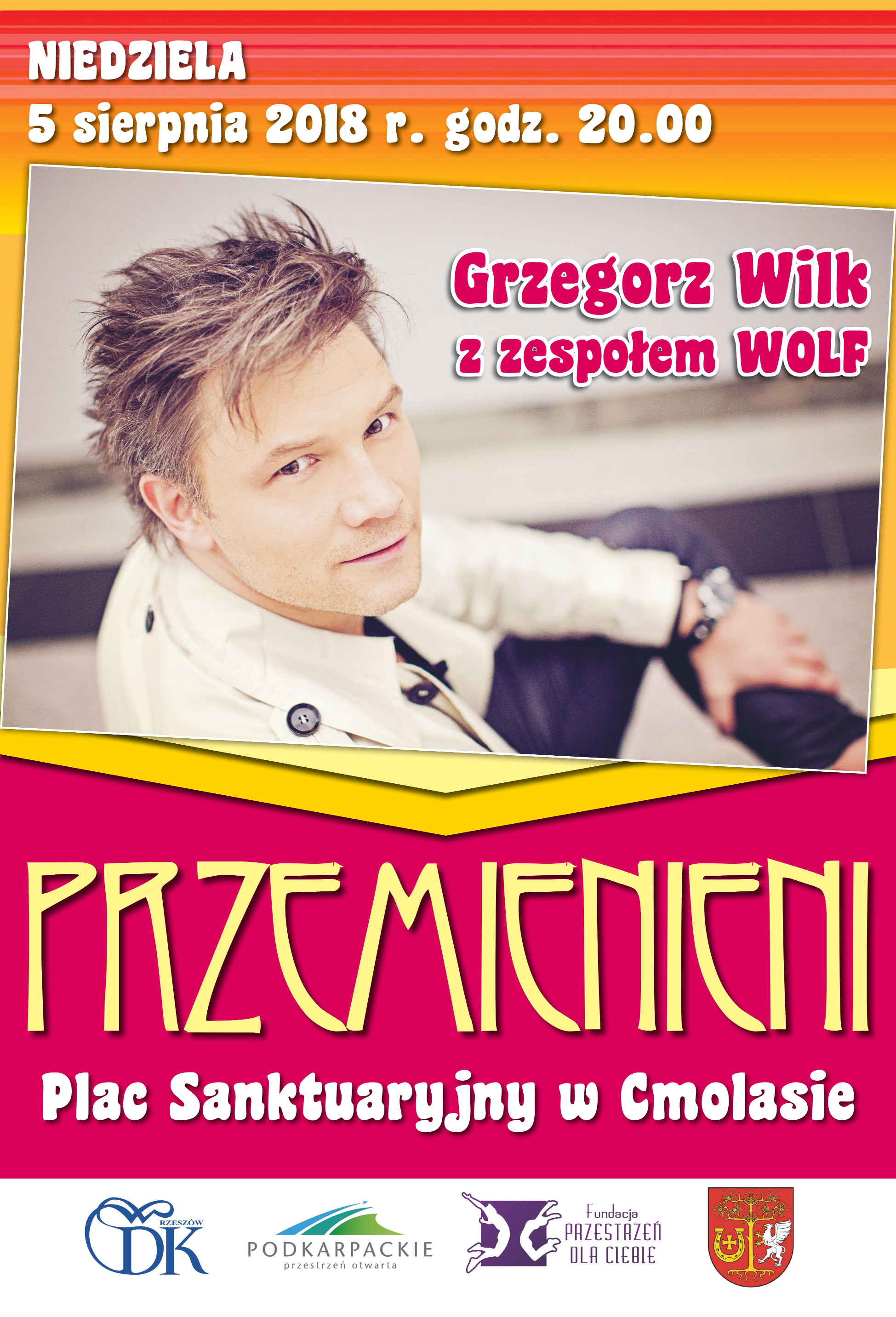 Gmina Cmolas. Koncert Grzegorza Wilka i zespołu Wolf na Placu Sanktuaryjnym w Parafi Cmolas - Zdjęcie główne