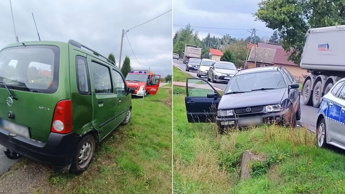 Policja o stłuczce w Krzątce. Winny kolizji jest jeden kierowca, ale obaj zostaną ukarani - Zdjęcie główne