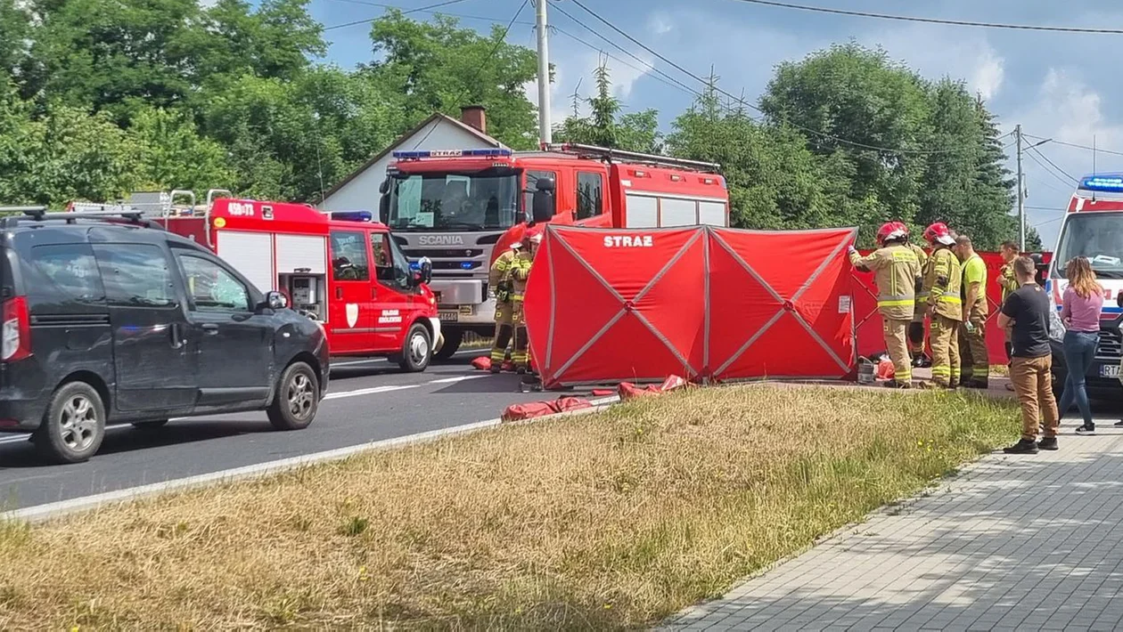 Wypadek na drodze krajowej nr 9 relacji Nowa Dęba - Kolbuszowa [MAPA] - Zdjęcie główne