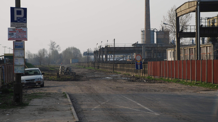 Ulica Ruczki przed rozbudową.