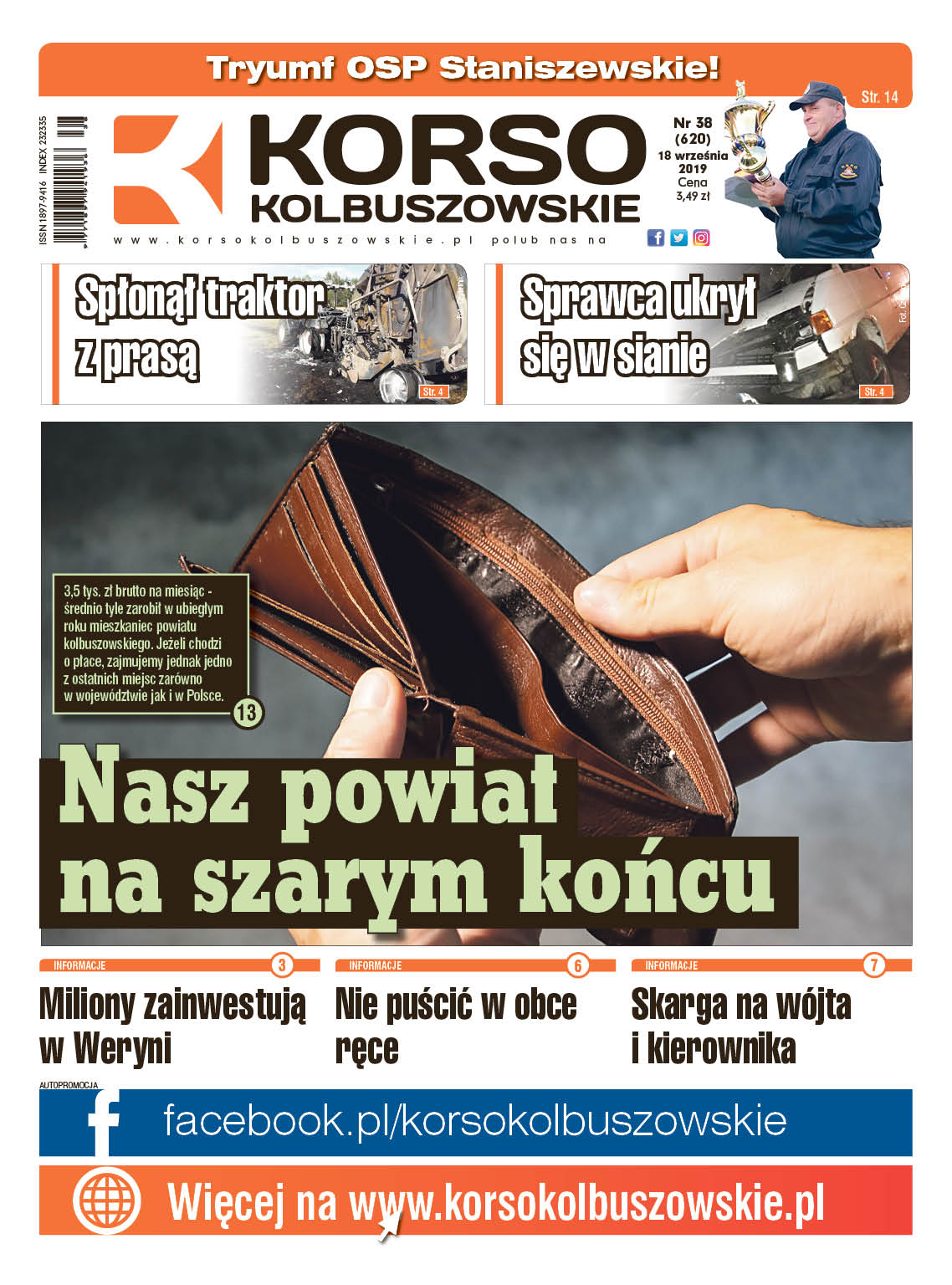 Nowy numer Korso Kolbuszowskie - nr 38/2019 - Zdjęcie główne