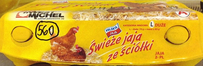 Partia jajek wycofanych ze sprzedaży.