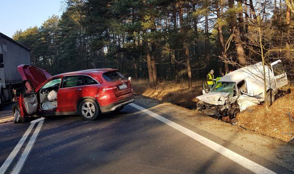 Z PODKARPACIA. Czołówka na drodze wojewódzkiej. Są ranni |ZDJĘCIA| - Zdjęcie główne