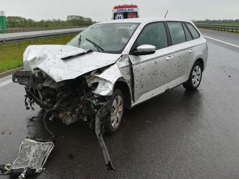 Wypadek na autostradzie A4 [ZDJĘCIA] - Zdjęcie główne