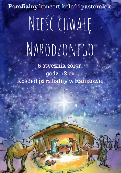 Gmina Raniżów. W niedzielę, 6 stycznia, w raniżowskim kościele odbędzie się koncert kolęd  - Zdjęcie główne