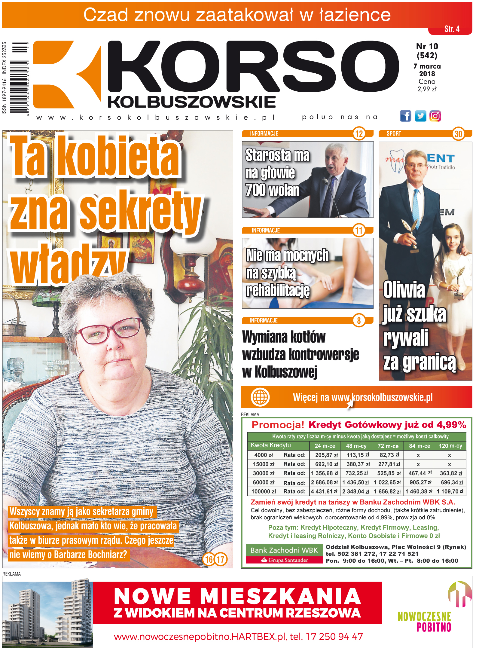 Nowy numer tygodnika Korso Kolbuszowskie - nr 10/2018 - Zdjęcie główne