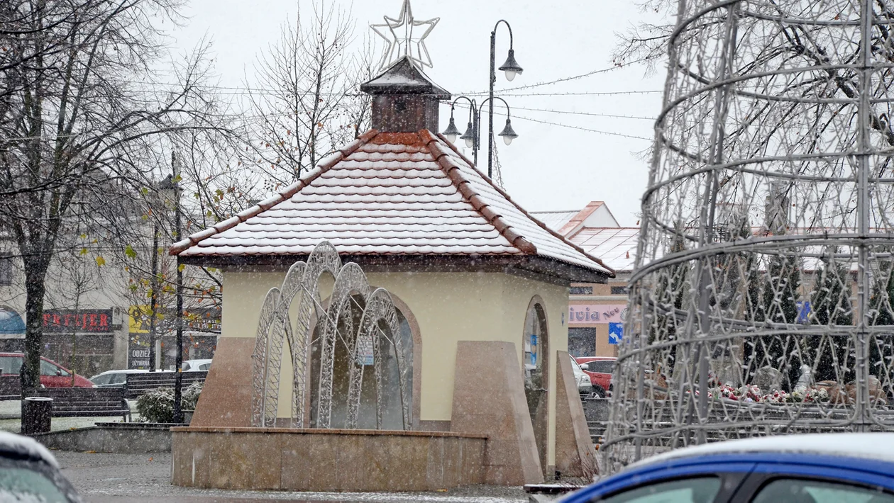 Pierwszy śnieg w Kolbuszowej