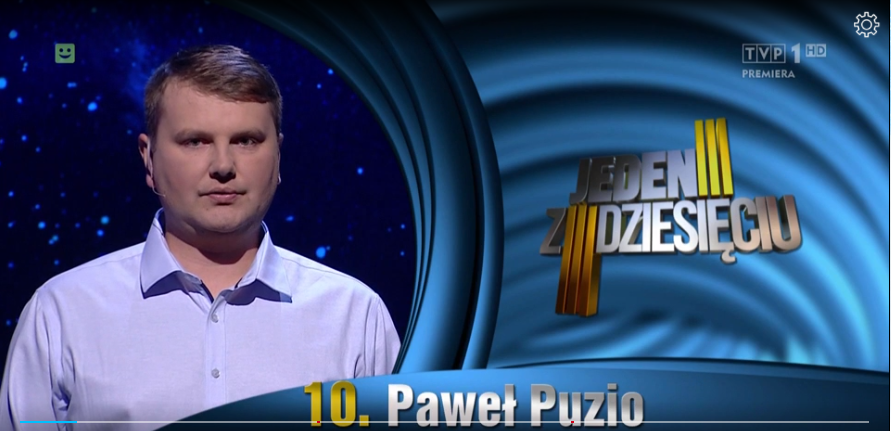 Paweł Puzio z Hadykówki w teleturnieju Jeden z Dziesięciu [ZDJĘCIA] - Zdjęcie główne