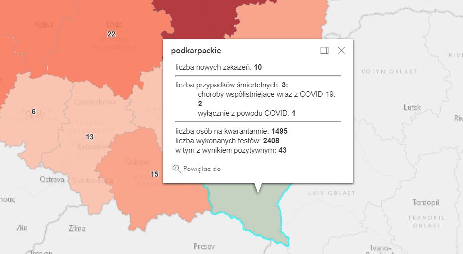 Nowe przypadki zakażeń na Podkarpaciu [sobota - 12 czerwca] - Zdjęcie główne