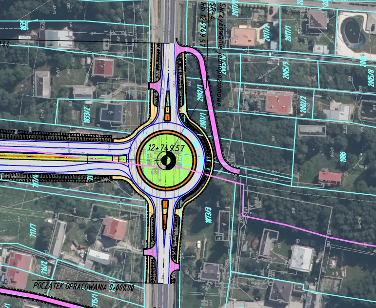 Wariant 4 dużej obwodnicy Kolbuszowej z budynkami do wyburzenia w Kupnie. Jest apel o korektę przedstawionego projektu  [MAPA] - Zdjęcie główne