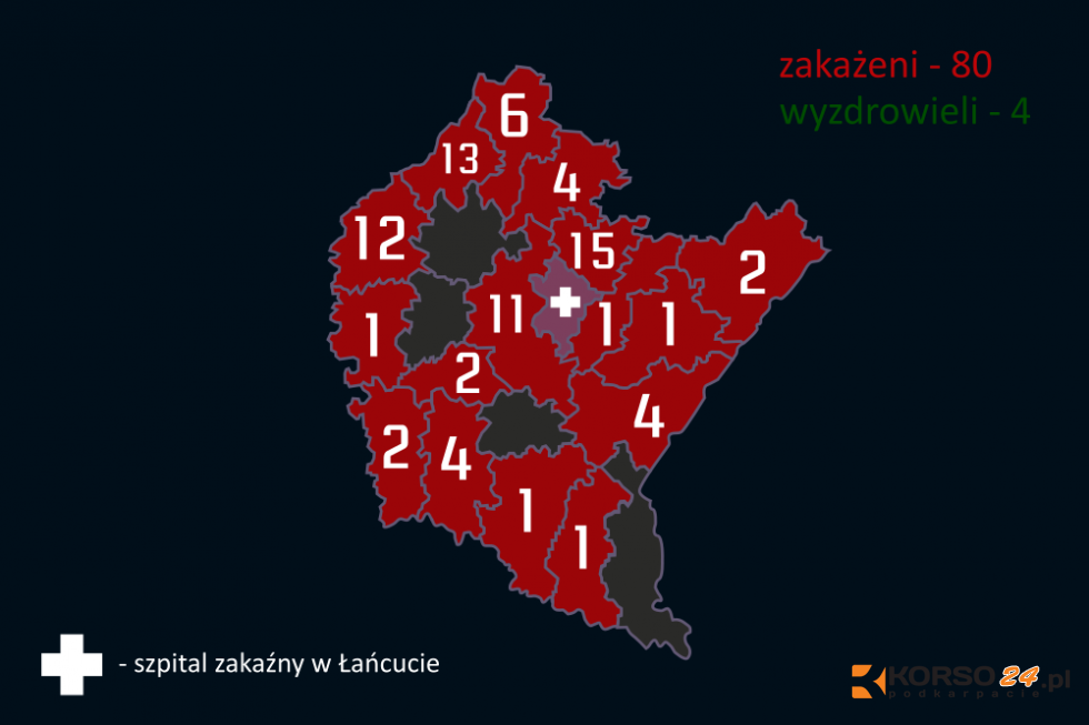 Koronawirus już niemal we wszystkich powiatach wokół Kolbuszowej [AKTUALIZACJA] - Zdjęcie główne