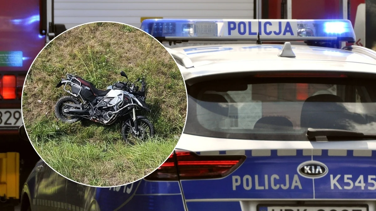 Zderzenie motocykla i samochodu osobowego na drodze krajowej nr 9 w Cmolasie [ZDJĘCIA] - Zdjęcie główne