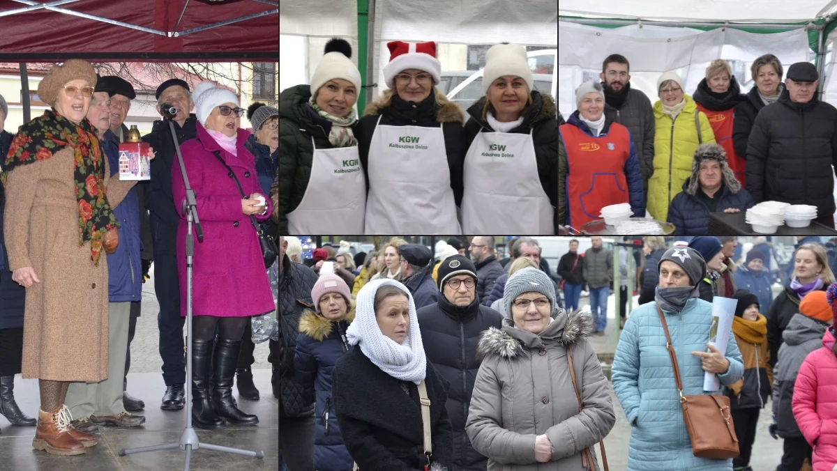 Tłumy mieszkańców na miejskiej wigilii 2023 w Kolbuszowej. Kolędy, świąteczne potrawy i łamanie się opłatkiem [ZDJĘCIA - WIDEO] - Zdjęcie główne