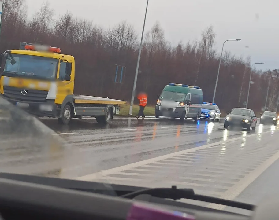 Miejsce tragicznego wypadku w Rudnej Małej. 