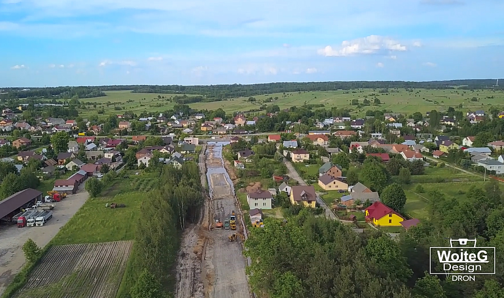 Kolbuszowa Górna. Budowa małej obwodnicy z lotu ptaka |VIDEO| - Zdjęcie główne