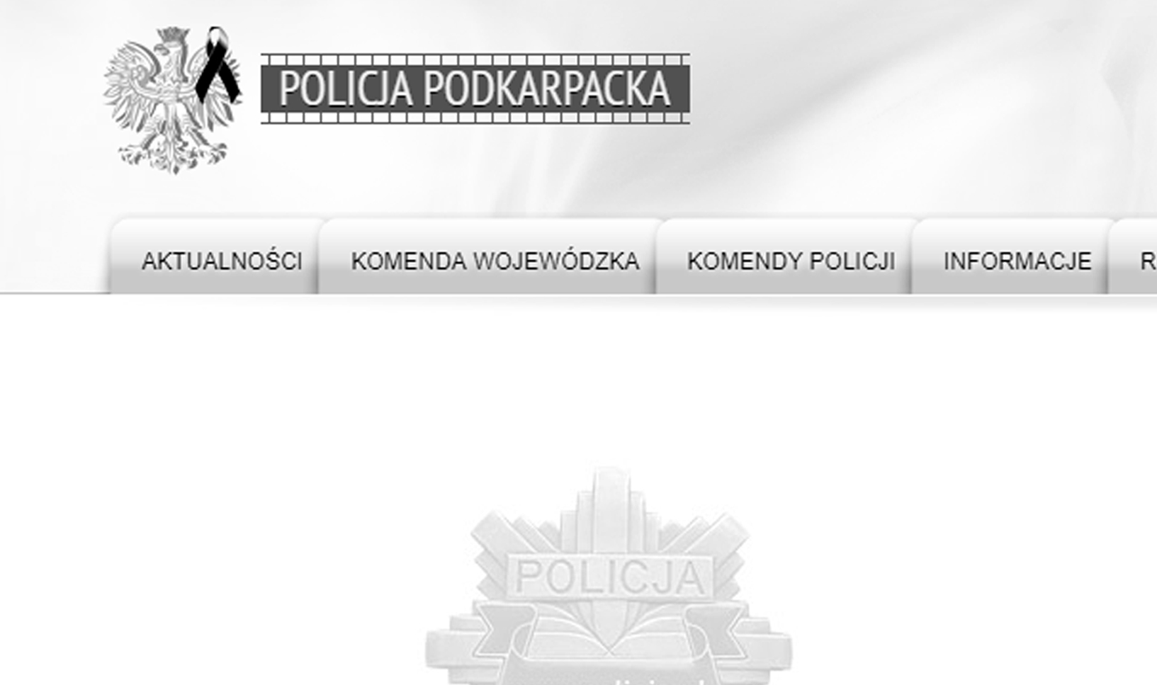Podkarpacka policja w żałobie  - Zdjęcie główne