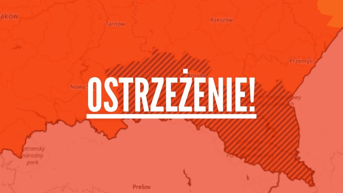 Zacznie się w południe. Jest pomarańczowy alert pogodowy dla całego Podkarpacia - Zdjęcie główne