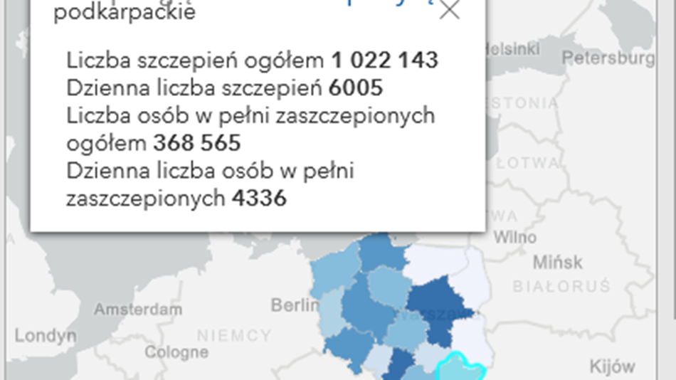 Zaszczepieni na Podkarpaciu. 