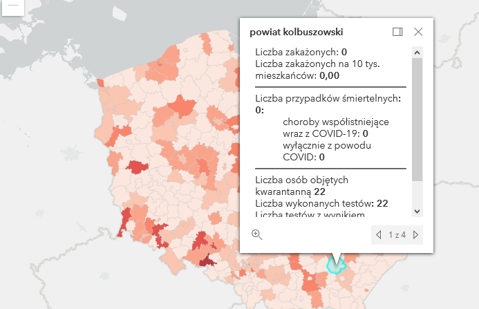 Zakażenia Covid-19. 