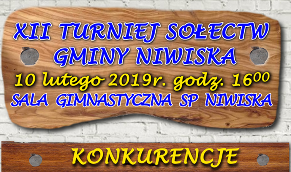 Niwiska zapraszają na 12. Turniej Sołectw 2019 - Zdjęcie główne