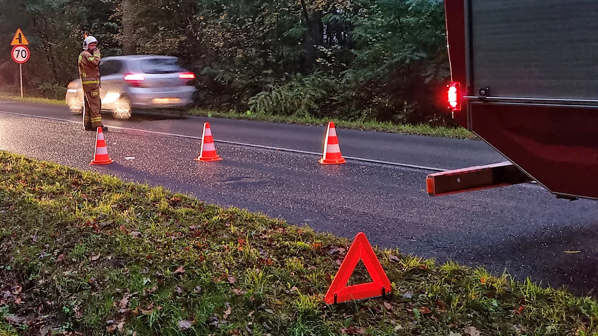 Kierowca wjechał w ogrodzenie w Kolbuszowej. To jedno z kilku środowych zdarzeń na naszych drogach - Zdjęcie główne