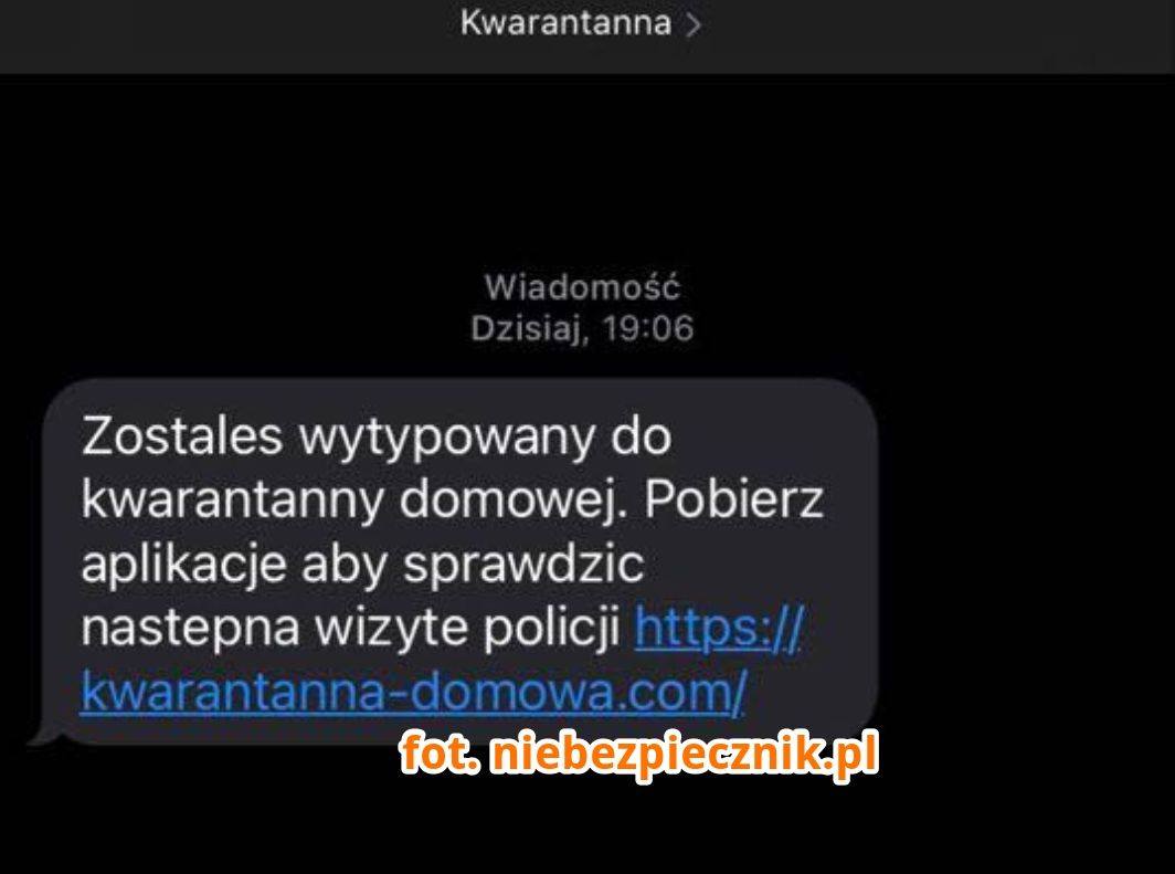 Fałszywe smsy o kwarantannie w całej Polsce - Zdjęcie główne