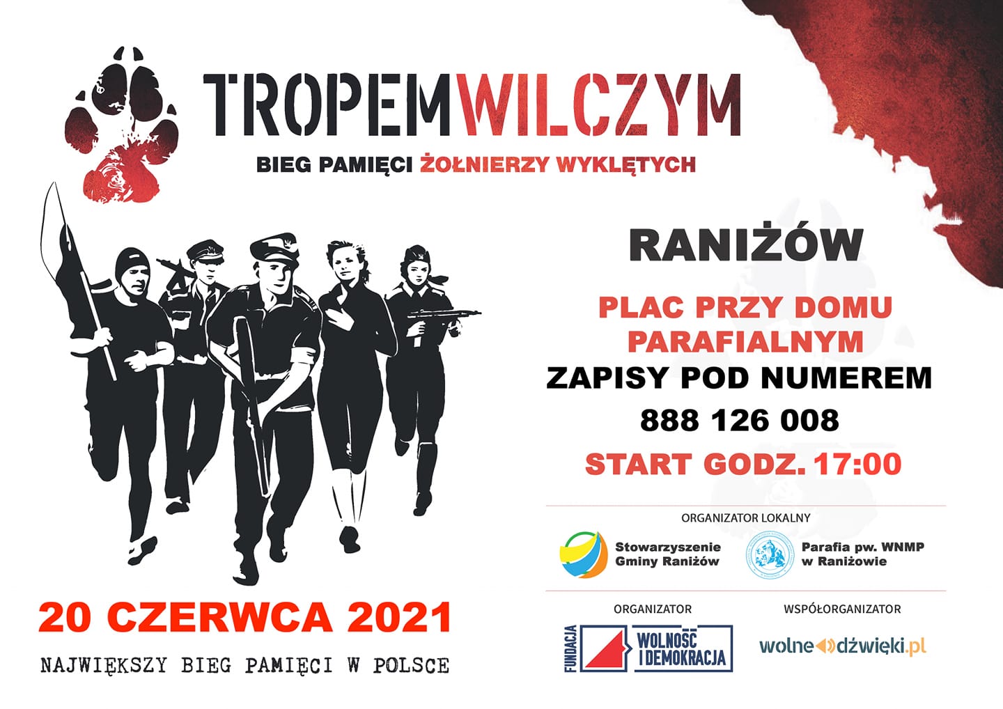 20 czerwca: Bieg Tropem Wilczym - Raniżów 2021 - Zdjęcie główne