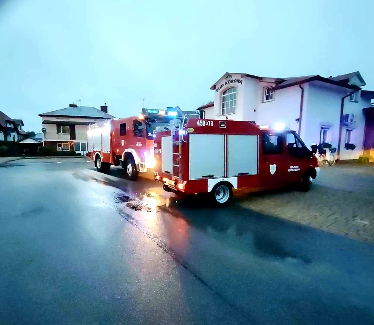 Interwencje strażaków w Majdanie Królewskim. 