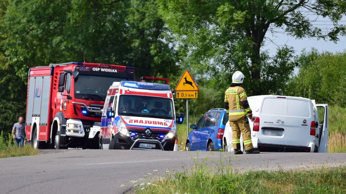 Wypadek w Widełce. Doszło do zderzenia dwóch samochodów [ZDJĘCIA] - Zdjęcie główne