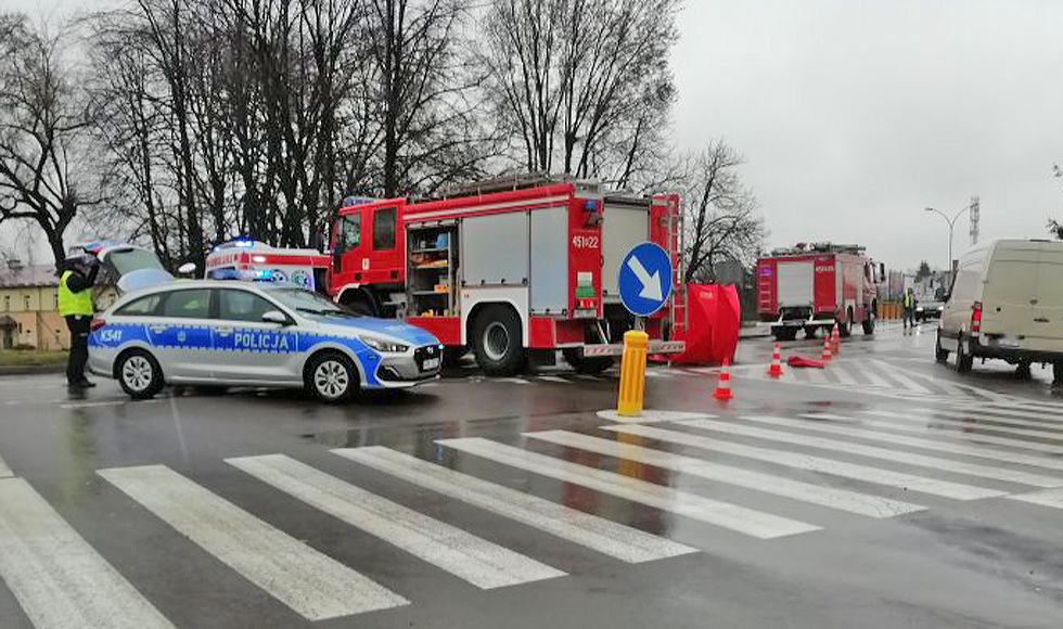 KOLBUSZOWA. Policja o sobotnim wypadku przy komendzie  - Zdjęcie główne