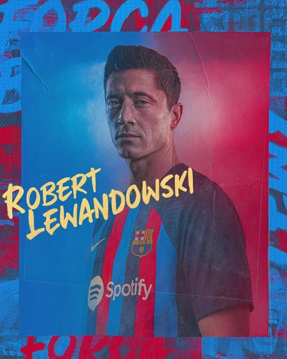Robert Lewandowski pokazuje swoją moc na treningach FC Barcelony.