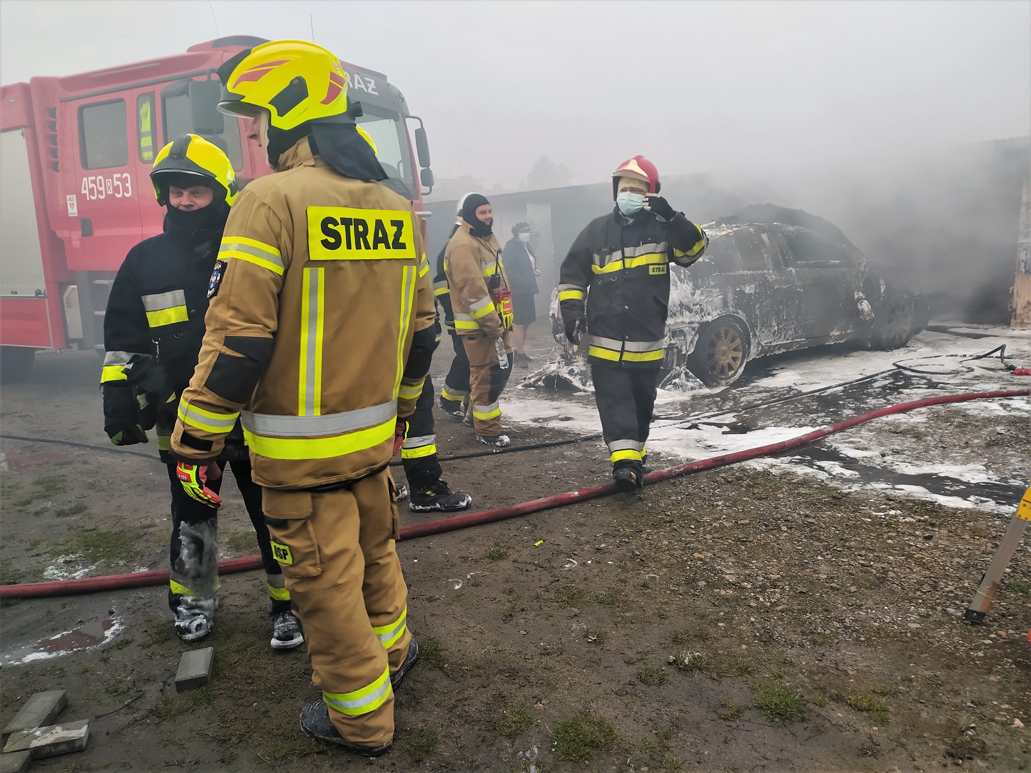 Pożar przy ul. Partyzantów w Kolbuszowej