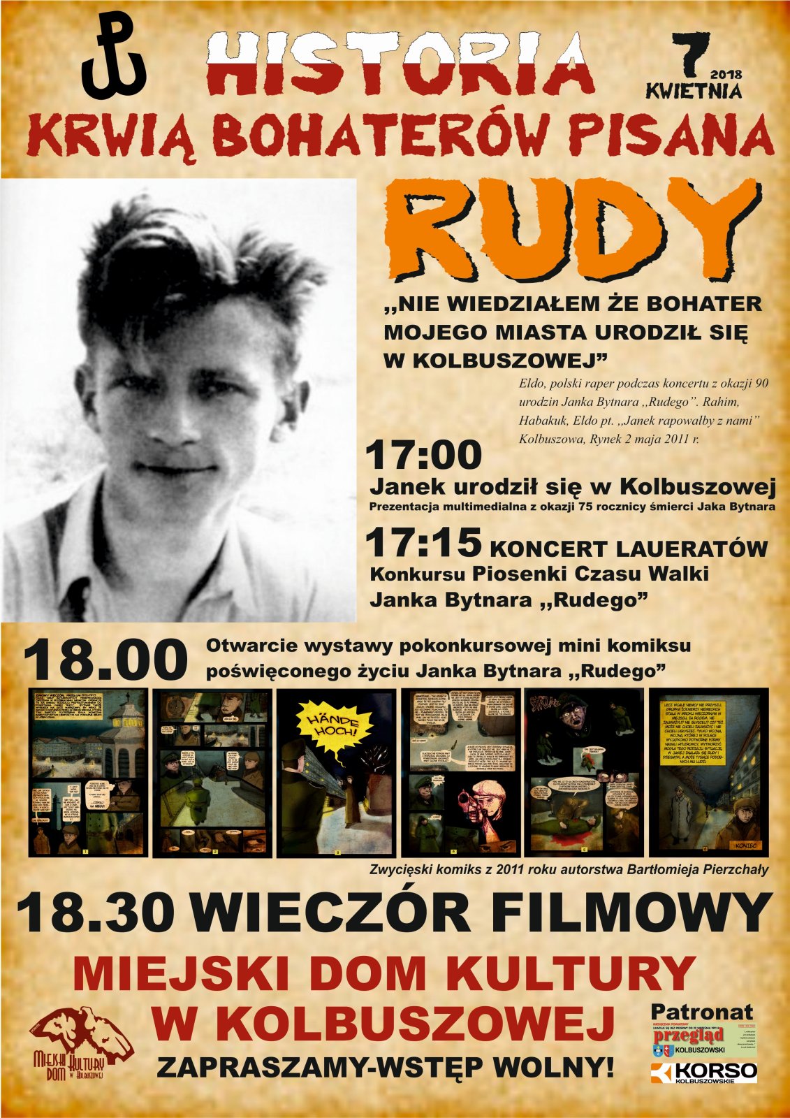 Historia krwią bohaterów pisana - "Rudy". Wystawa i wieczór filmowy w MDK Kolbuszowa - Zdjęcie główne