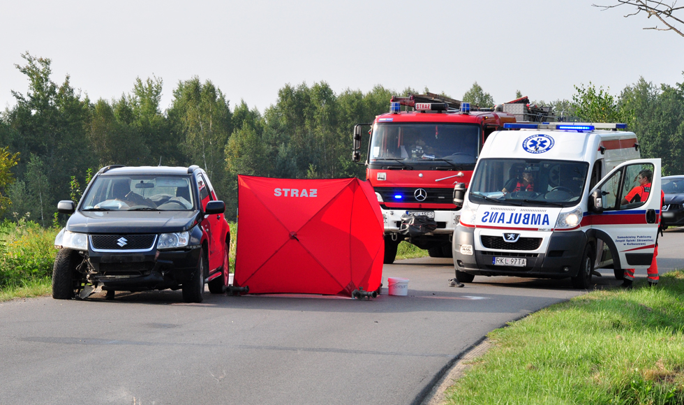 Śmiertelny wypadek w Widełce. Zginął motocyklista  - Zdjęcie główne