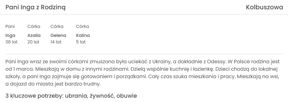 Pani Inga z rodziną 