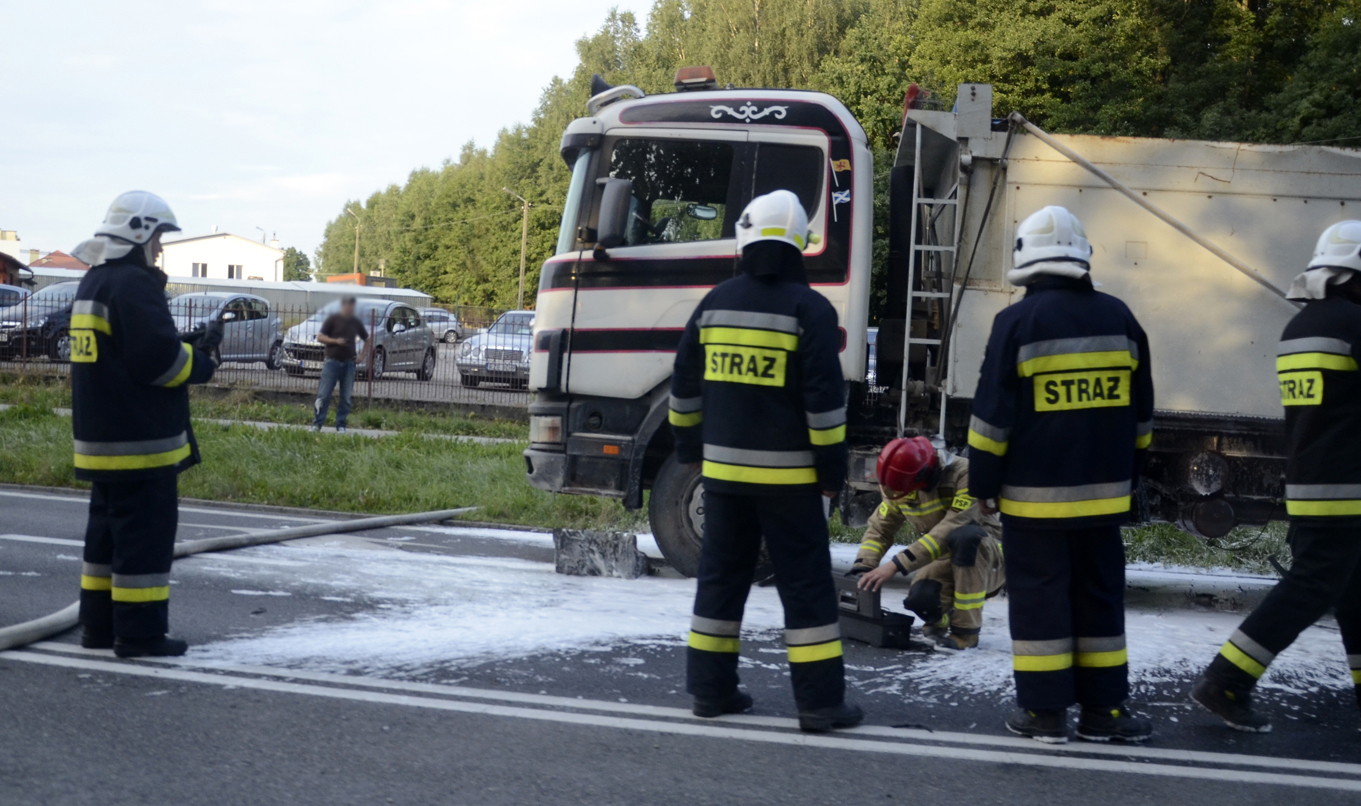 Strażacy w akcji na DK 9 [FOTO] - Zdjęcie główne