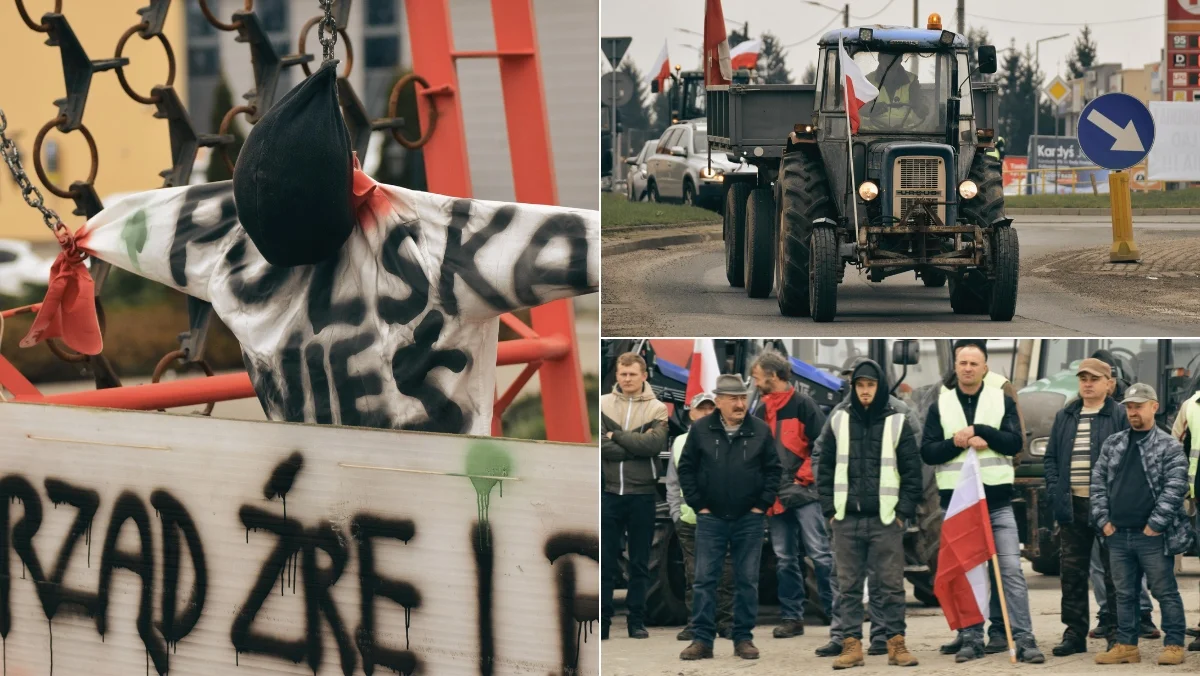 "Rząd źre i baluje, a rolnik bankrutuje". Trwa protest rolników w Kolbuszowej [ZDJĘCIA - WIDEO] - Zdjęcie główne