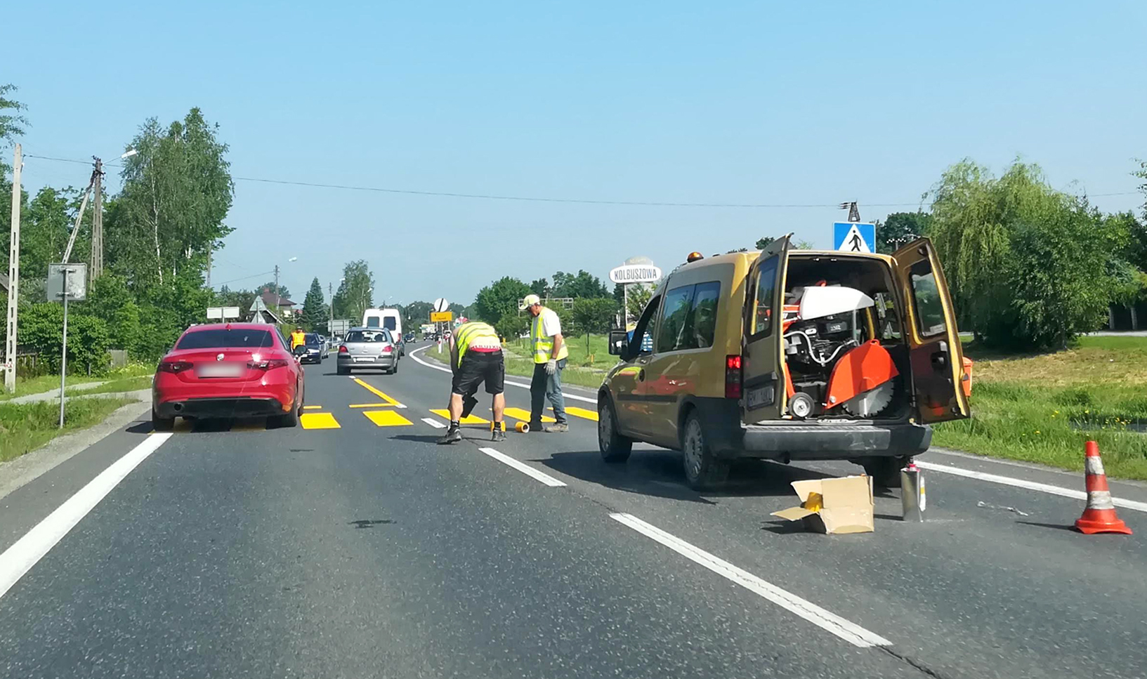 Spore utrudnienia dla kierowców. Ruch wahadłowy na DK9 w Kolbuszowej Górnej - Zdjęcie główne